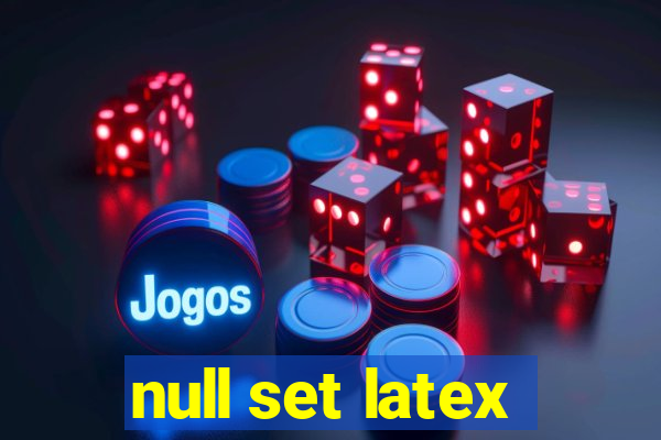 null set latex